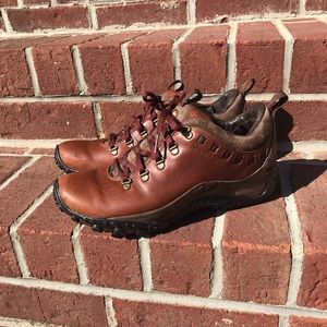 Brown leather Merrel hiking boots